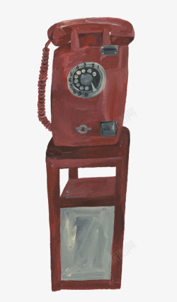 沟通聊天卡通复古电话高清图片