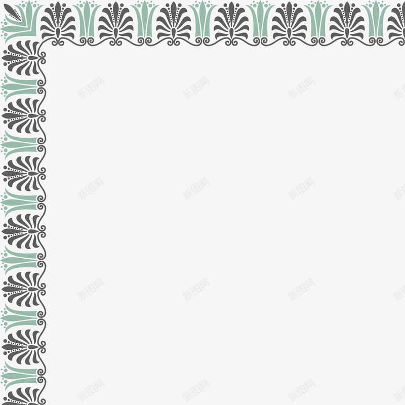 黑色简约植物花朵边框png免抠素材_88icon https://88icon.com 免抠PNG 框架 植物 简约 花朵 边框 边框纹理 黑色