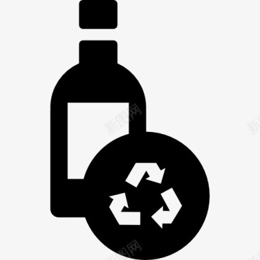 酒樽回收瓶图标图标