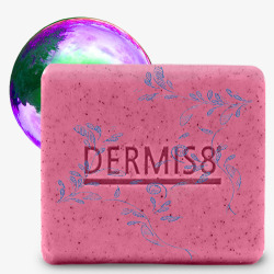 紫色手工皂粉紫色玫瑰味药皂浴室香皂高清图片