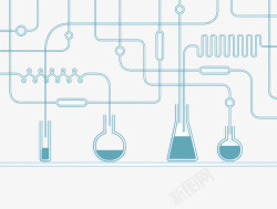 蓝色试剂制作工艺素材