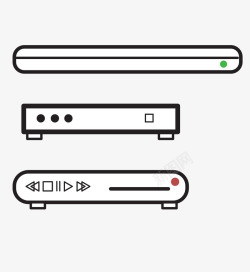VCD影碟机矢量图图标高清图片