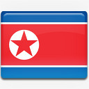 北韩国国旗国国家标志图标图标