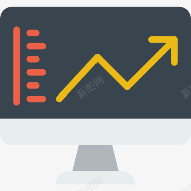 矢量显示器分析图标图标