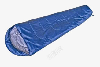 睡袋是蓝色的png免抠素材_88icon https://88icon.com 产品实物 户外用品 睡袋蓝色
