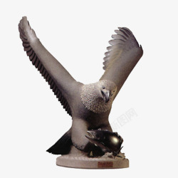 雄鹰展翅雕塑素材