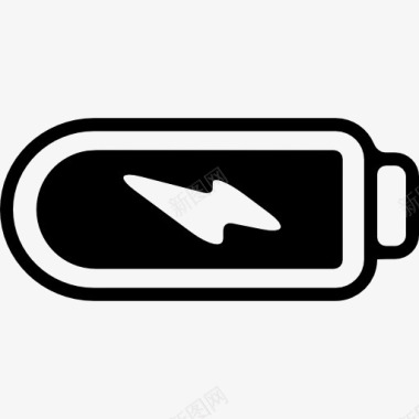手机电池图标素材手机电池完全充电和螺栓的象征图标图标