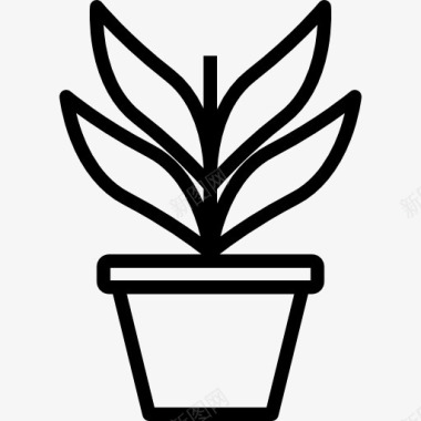 自然生长的植物植物图标图标