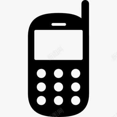 手机旧手机天线图标图标