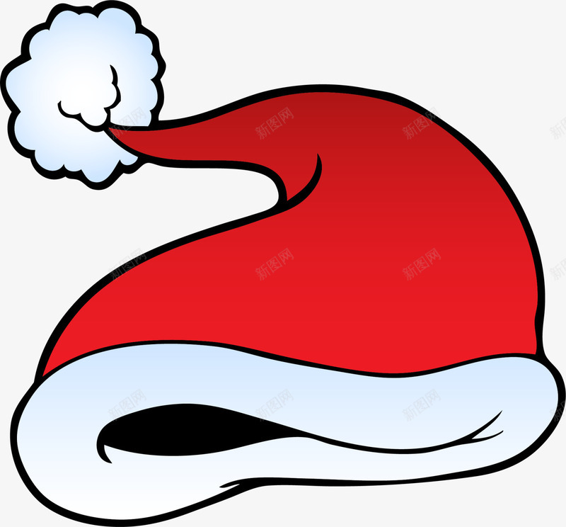 圣诞节红色圣诞帽png免抠素材_88icon https://88icon.com 冬季帽子 卡通圣诞帽 圣诞节帽子 白色毛球 童趣 红色圣诞帽