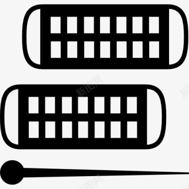 夹筷子卷发器美发工具图标图标