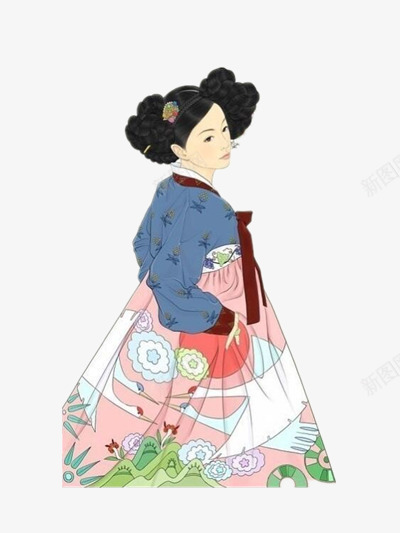 韩国传统插画png免抠素材_88icon https://88icon.com 传统 插画 服装 韩国