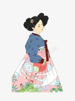 韩国传统插画素材