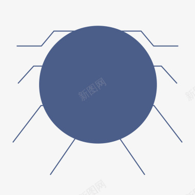 蓝色圆形标签矢量图图标图标