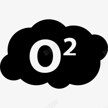 云O2符号在云图标图标
