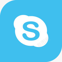 logo设计视频电话Skype的标志社会化媒体叶图标图标