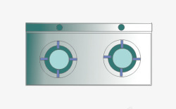 彩平图户型图厨房厨具煤气灶素材