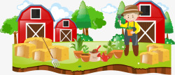手绘农场素材