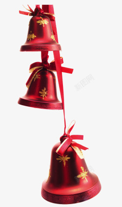 红色圣诞节铃铛素材