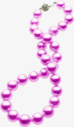 紫色珍珠项链素材