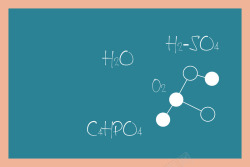 化学黑板矢量图素材