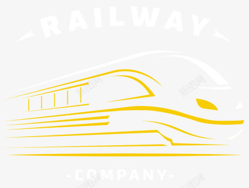 流线型设计流线型高级列车图标图标