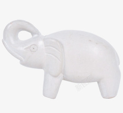 白色的石器白色大象纪念品高清图片