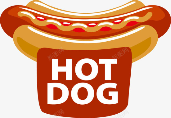 卡通热狗食物图图标图标