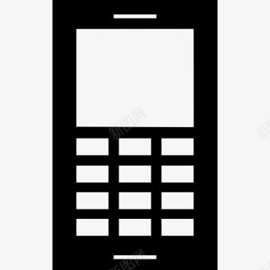 手机按键和小屏幕图标图标
