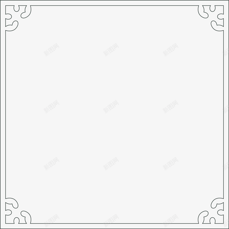 黑色简约古典框架png免抠素材_88icon https://88icon.com 免抠PNG 古典 框架 欧式 简约 边框纹理 黑色