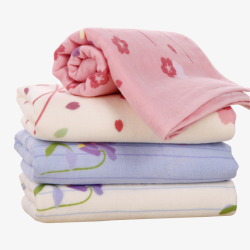 粉色浴巾纯棉加绒毛巾高清图片