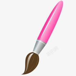 粉红色颜料笔模型素材
