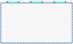 蓝色简约框架边框纹理素材