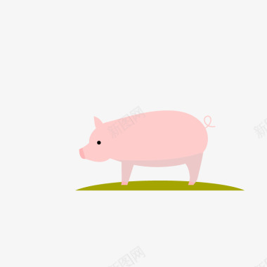 农场拖拉机图片农场的猪图标图标