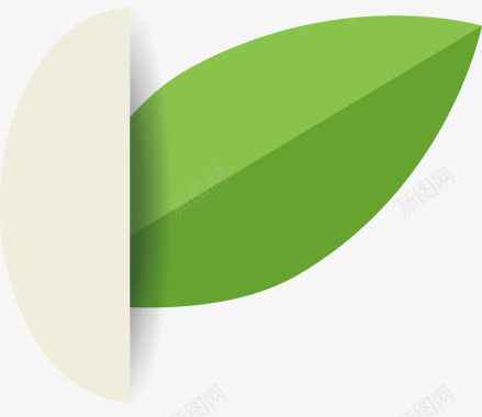 创意绿叶能源logo图标矢量图图标