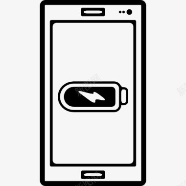 手机外形全电池标志在屏幕上图标图标
