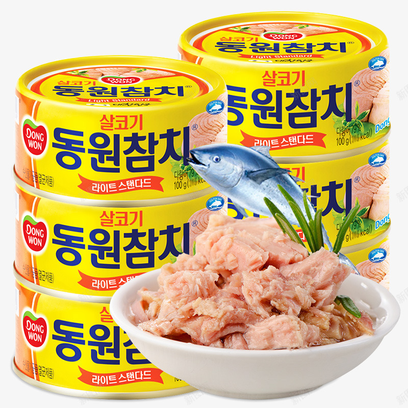 韩国鱼罐头png免抠素材_88icon https://88icon.com 产品实物图 韩国产品 食物 鱼罐头