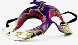神秘的紫色面具效果元素素材