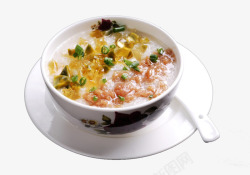 特色的皮蛋瘦肉粥素材