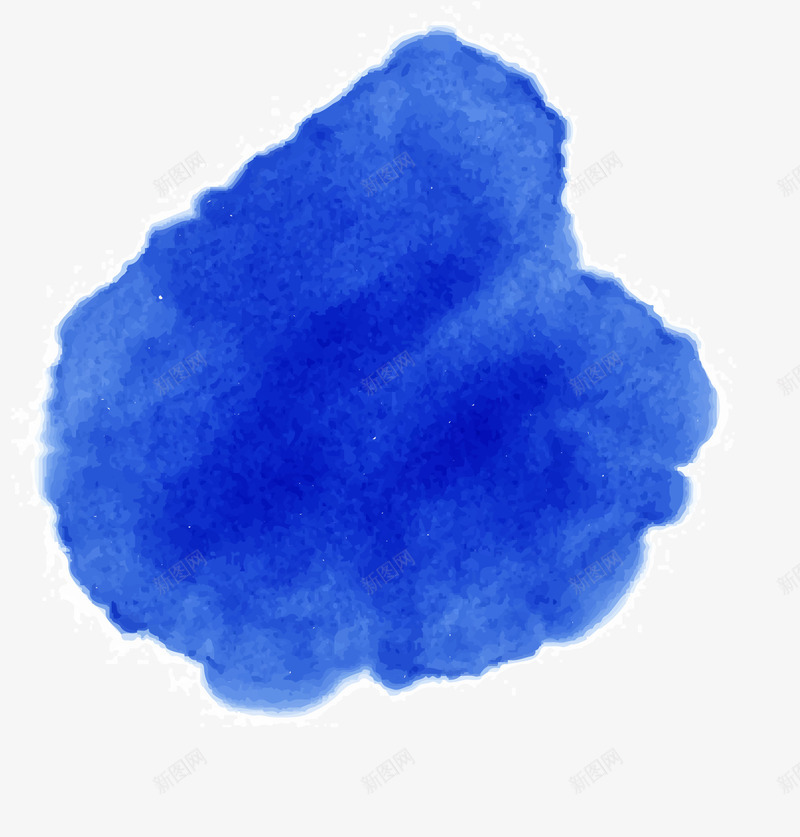 水墨痕迹png免抠素材_88icon https://88icon.com 晕染 水墨 痕迹 素材 蓝色