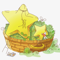 草丛里的星星素材