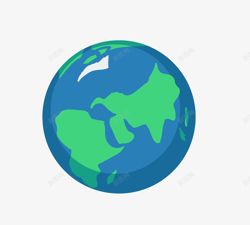 蓝色同一个地球图案png免抠素材_88icon https://88icon.com 同一个地球 爱护环境图案 矢量图案 蓝色地球