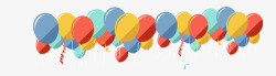 多色漂浮漂浮卡通气球高清图片