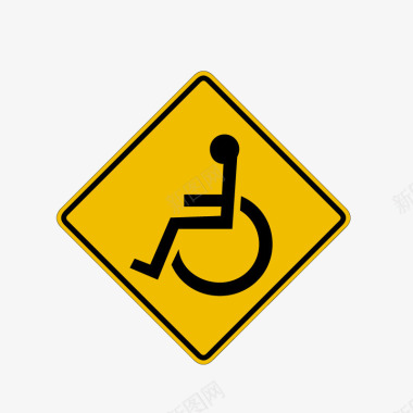 残疾人专用通道标志图标图标