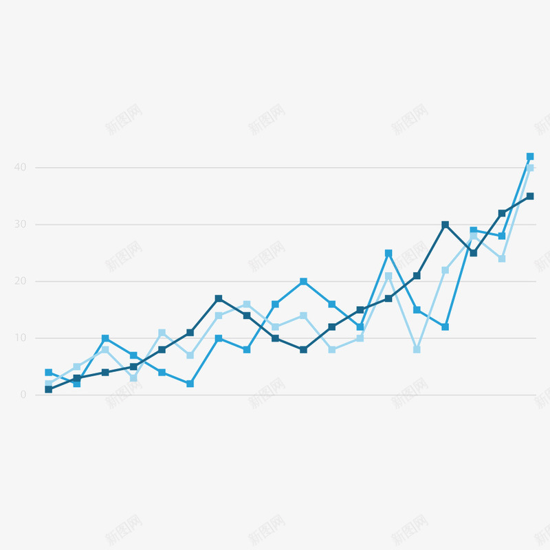 折线分析图png免抠素材_88icon https://88icon.com 分析 图表 折线 蓝色