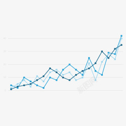 折线分析图素材