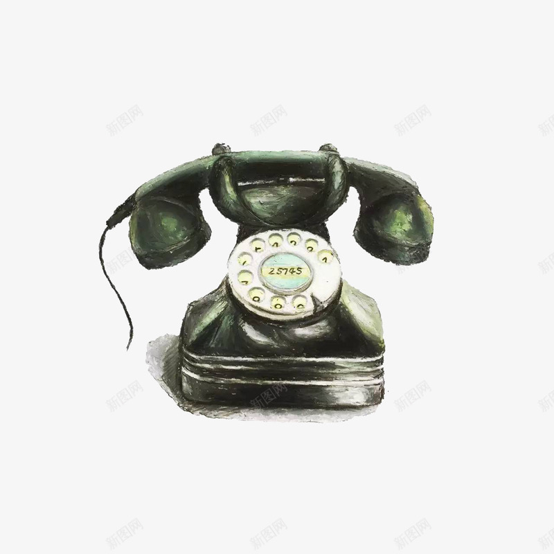 80年代的电话机png免抠素材_88icon https://88icon.com 80年代 电话机 老上海 黑色