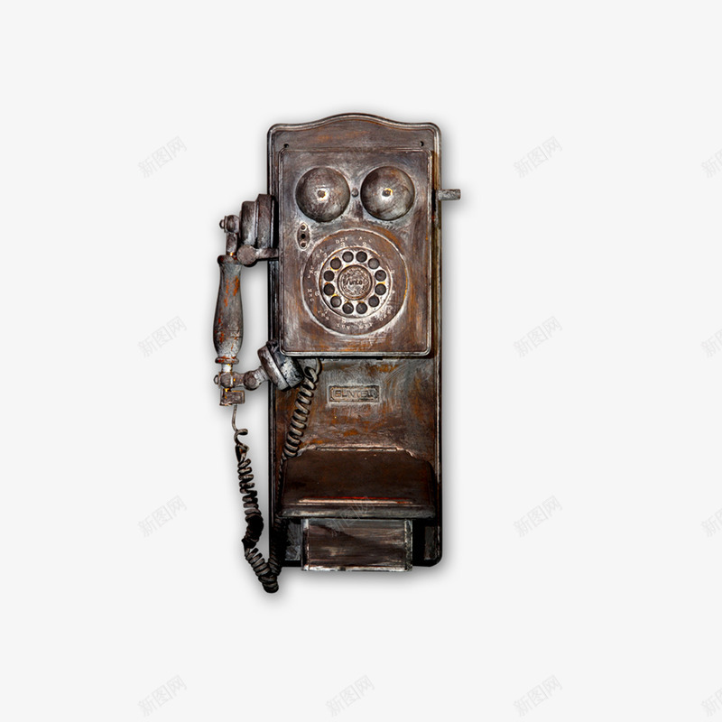 古典电话图案psd免抠素材_88icon https://88icon.com banner 古典 古铜色 电话 装饰 金属