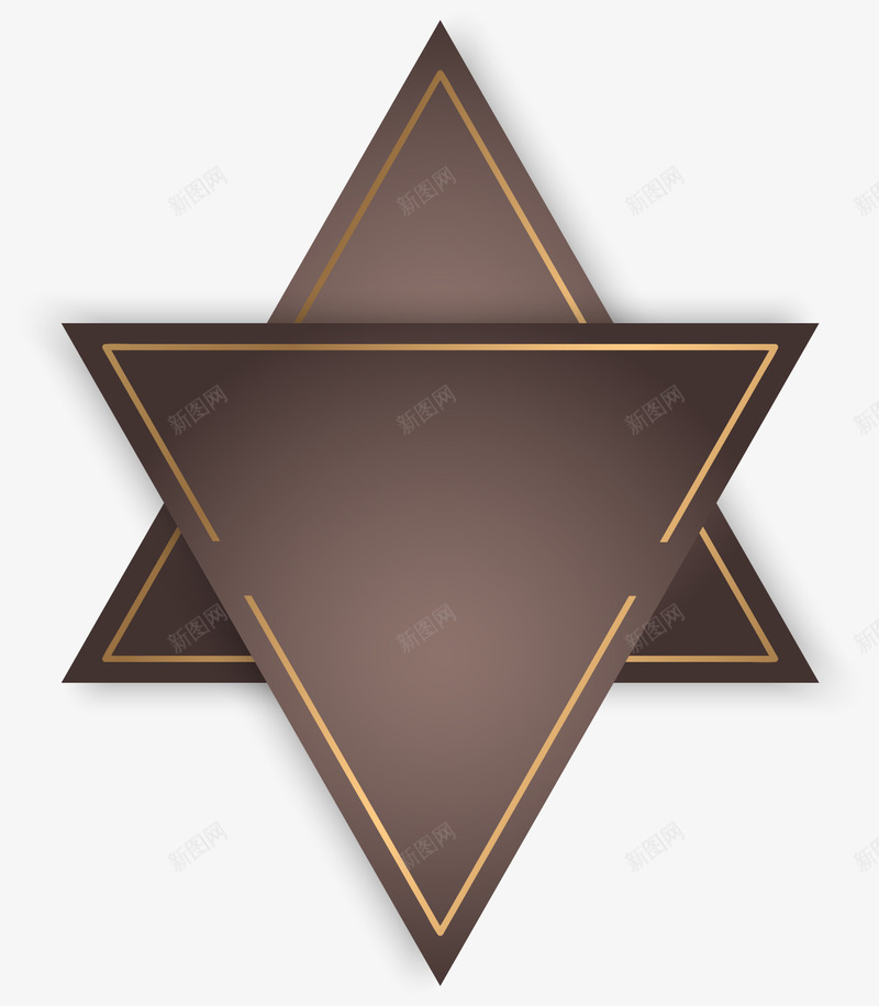 拼图六角星标题框png免抠素材_88icon https://88icon.com 六角星 几何 拼图 标题框 矢量素材