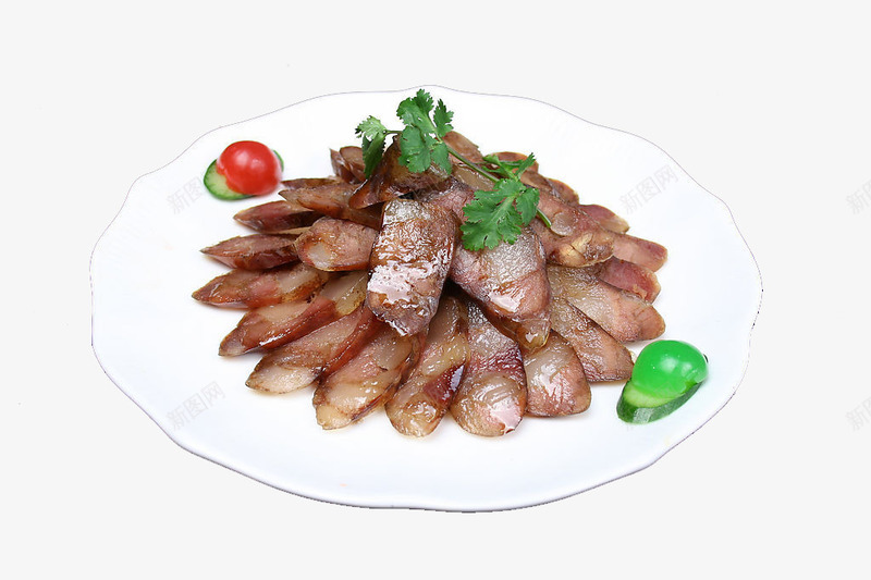 风干肠png免抠素材_88icon https://88icon.com 中华美食 传统美食 特色炒腊肠 美味熟菜 餐饮美食